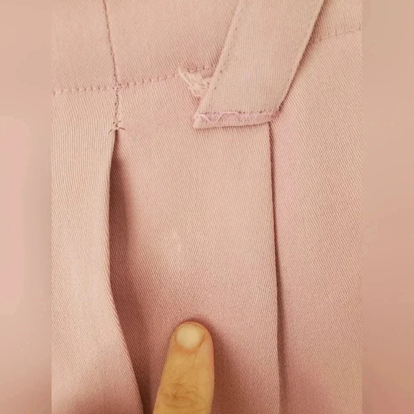 Mexx vintage high waisted double pleated  light pink trouser - Picture 4 of 13